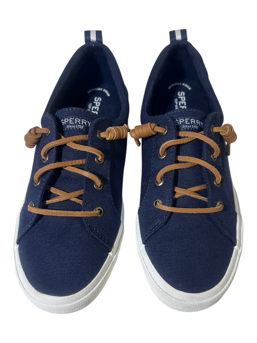 Sperry Crest Vibe top siders boat shoes navy blue women’s 8.5
